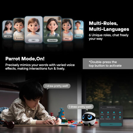 กล้องวงจรปิดหุ่นยนต์ ENABOT EBO AIR 2 PLUS สีม่วง_5